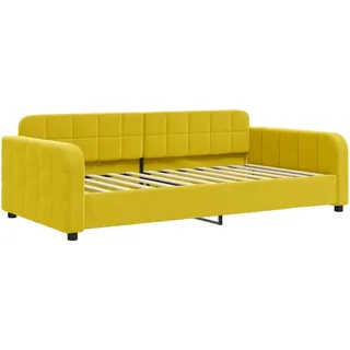 vidaXL Tagesbett Gelb 100x200 cm Samt - Gelb