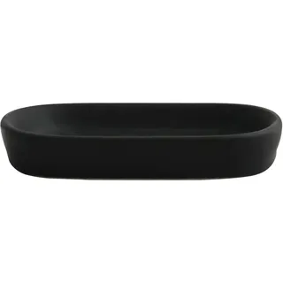 MSV Seifenschale Maonie Keramik 13,9 cm x 9 cm x 2,4 cm Mattschwarz
