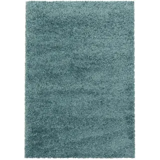 None Hochflorteppich Sydney 3000 hellblau, Hellblau, Textil, Uni, rechteckig, 240x340 cm, Oeko-Tex® Standard 100, für Fußbodenheizung geeignet, schmutzabweisend, Hausstauballergiker lichtunempfindlich, antistatisch, pflegeleicht, strapazierfähig, leicht 