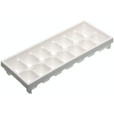 KitchenCraft Eiswürfelschale, leicht Lösbar, Kunststoff, Weiß, 32 cm x 12 cm