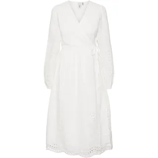 YAS Damen Yasluma Ls Long Wrap Dress S. Noos Wickelkleid (1er Pack)