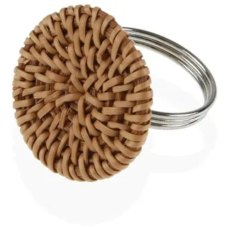 Versa Serviettenhalter Rattan Metall 4,3 x 4,7 x 4,3 cm