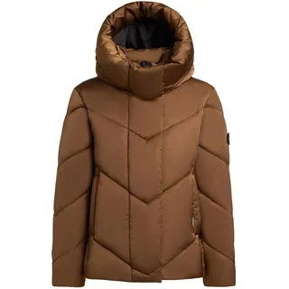 khujo Winterjacke "Winterjacke Olsa2" mit Kapuze Gefütterte Steppjacke mit Kapuze, copper braun
