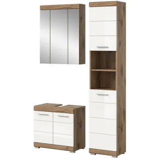 inn.furn Willow 3-tlg. Weiß, Eiche