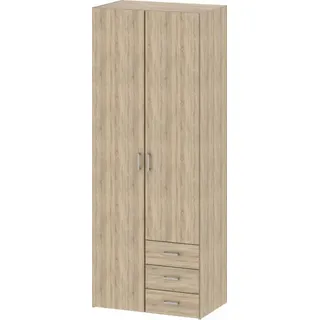 Kondela Kleiderschrank Gwen 70425 2D - Dub-Sonoma - Naturbelassen