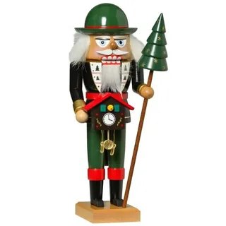 Nussknacker Schwarzwalduhrenhändler 27 cm NEU Holzfigur Erzgebirge Nußknacker