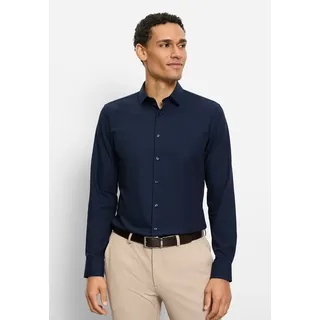 Olymp Businesshemd »No. Six 24/Seven super slim« Jersey-Hemd, blau