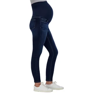 Savi Parker Damen Schwangerschaftsjeans über dem Bauch - Schwangerschaftskleidung für alle Jahreszeiten, Umstandshose - 74 cm Schrittlänge, Dunkle Waschung, X-Groß