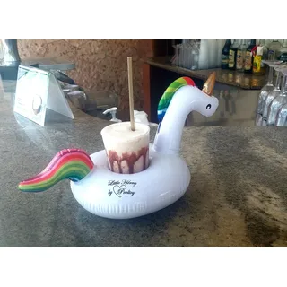5 Stk. Aufblasbarer Getränkehalter "Einhorn" Style / Cup Holder