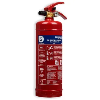 SMARTWARES Feuerlöscher, Pulver, 2 Kg, Brandklasse 13A, 70B, C
