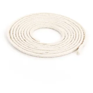 NKlaus 5 Meter Runddocht 100% Reine Baumwolle 2,5mm dünn für Öllampe, Petroleumlampe