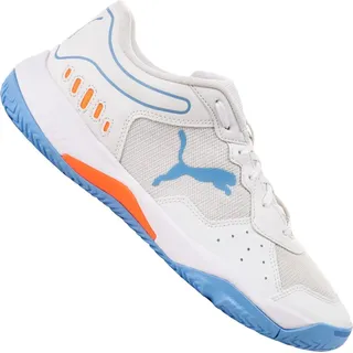 Puma Solarsmash RCT Fußballschuh, White Black Team Light Blue, 46.5 EU