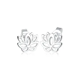 Elli Ohrstecker Lotusblume silber 925 Sterling Silber