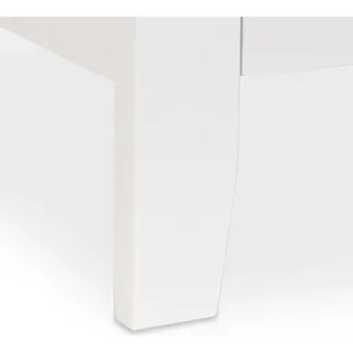 Relaxdays Badezimmerschrank weiß LAMELL Badschrank aus Bambus, Telefonschrank, HBT: 92 x 50 x cm