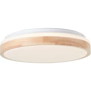 Brilliant LED-Deckenleuchte Brodsky 38 cm Holz-Weiß FSC®