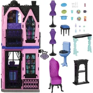 Puppenhaus Monster High Hôtel Bouh-tique, Mit Zubehör, Zusammenklappbar, Ab 4 Jahren