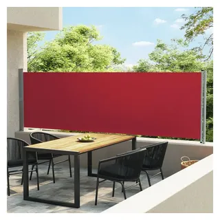 vidaXL Seitenmarkise 140 x 600 cm Rot Polyester