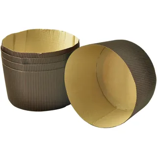 patisse, 01856, 5 Muffinförmchen, Ø 16 cm x H 10,8 cm, Papier, Braun