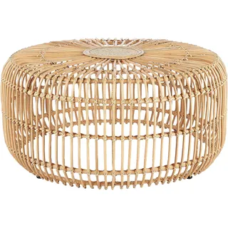 Beliani Beistelltisch Ø 85 x 40 cm Beige