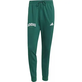 Adidas Hose mit regulärer Passform, schmal zulaufenden Beinen, Rippbündchen und weichem Tragegefühl - Grün