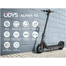 Bild von ALPHA X5 E-Scooter 10" Zoll, Schwarz)