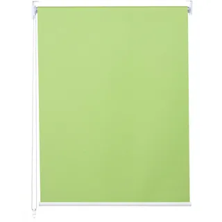 Rollo HWC-D52, Fensterrollo Seitenzugrollo Jalousie, 80x160cm Sonnenschutz Verdunkelung blickdicht hellgrün - Grün