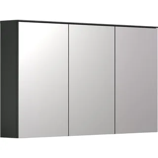 Synnax BD:Ko.Anthrazit Melamin,Fr.Spiegelglas,Spiegelschrank - Grau