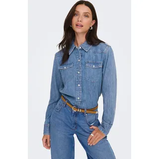 Only Jeansbluse »ONLCHARLIZE LS DNM SHIRT AKM NOOS« mit Brusttaschen