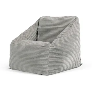 I.C.O.N. icon Sitzsack Flauschig für Kinder , Grau , Textil , 100 L , Freiform , 55x44x55 cm , Hergestellt in Deutschland, Oeko-Tex® Standard 100, Reach , Wohnzimmer, Sessel, Sitzsäcke, Kindersitzsäcke