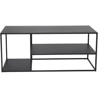 Livetastic Couchtisch , Schwarz , Metall , rechteckig , eckig , 50x50x120 cm , Stauraum , Wohnzimmer, Wohnzimmertische, Couchtische, Couchtische eckig