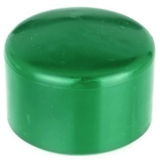 Alberts 855246 Pfostenkappe für runde Metallpfosten | Kunststoff, grün | für Pfosten-Ø 44 mm | 20er Set