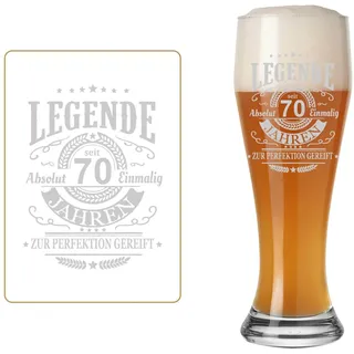 LUXENTU Weizenbierglas Bierglas 0,5 l