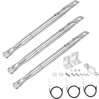 GFTIME 36.7 bis 51CM Universal Brenner für Charbroil, Napoleon, Landmann, Enders, Barbecook, Tepro, Taino, Proficook, Verstellbarer Edelstahl Brenner zubehör, 3 Stück