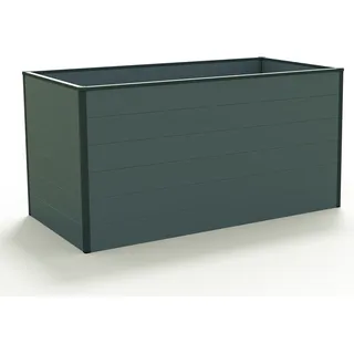 GFP Hochbeet Kräuter-Gemüse-Beet Aluminium CHRISTINA - 150x77x77cm - anthrazit - Grau