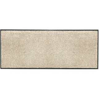 Schöner Wohnen Kollektion Fußmatte innen - Schmutzfangmatte 67x150cm Punkte beige - rutschfeste Sauberlaufmatte strapazierfähig - Fussmatte Haustür - Türmatte waschbar bei 30°C