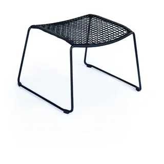 Weishäupl Slope Hocker Edelstahl pulverbeschichtet Kordelgeflecht