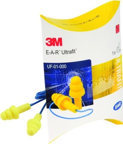 Bild von E-A-R Ultrafit Gehörschutzstöpsel 32 dB einweg 50 Paar
