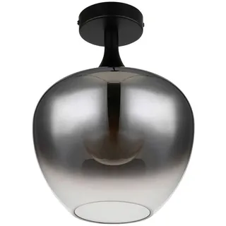 Globo Deckenleuchte , Schwarz , Metall, Glas , Kugel , 31.5 cm , Ce , Lampen & Leuchten, Innenbeleuchtung, Deckenleuchten, Deckenleuchten