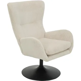 Hela Relaxsessel SAMOS Mikrofaser 72 x 96 x 81 cm Beige drehbar