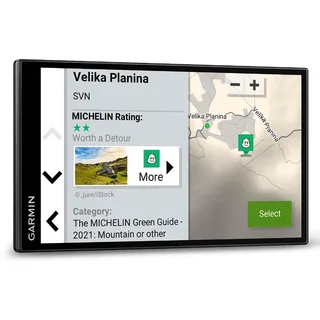 Garmin Campervan – Roadtrip-Navi mit 6,95“ (17,7 cm) HD-Display, vorinstallierten 3D-Europa-Karten, Trendy Places entlang der Route, Local Places Aktivitäten vor Ort und großer Campingplatz-Datenbank