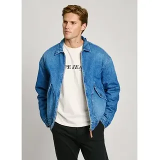 Pepe Jeans für Herren. PM403072 Jeansjacke 
Emmett Azurblau (XL), Lässig, Baumwolle, Denim