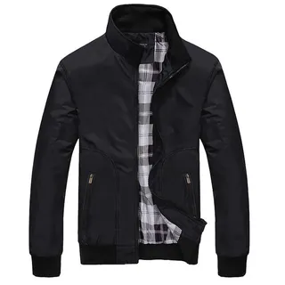 Generisch Leichte Sommerjacke Herren Langarm Sommer Bomberjacke Leichte Freizeit Übergangsjacke Jacke Outdoor Sportjacke Einfach Windjacke Blouson Jacke Einfach Windjacke Blouson Jacke Freizeitjacke