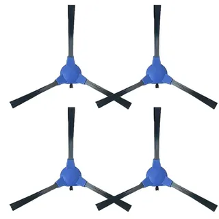 TALENTEC Home | 4X Ersatzseitenbürsten Kompatibel mit Eufy RaboVac Staubsaugerroboter: 11S, 12, 15C, 25C, 30, 35C, G10, G20, G30, Max, Plus, Hybrid, Verge, Edge | Farbe Blau