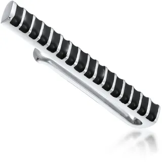 Kuzzoi Krawattennadel »Krawattennadel Krawattennadel Emaille Modern 925 Silber«, silberfarben