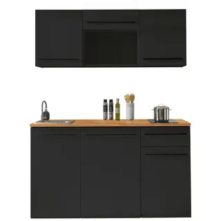 BASIC by Balculina Küchenleerblock 160 cm schwarz