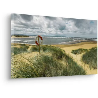 KOMAR Keilrahmenbild im Echtholzrahmen - Stormy Days - Größe 60 x 30 cm - Bild, Leinwandbild, Landschaftsmotiv, Wohnzimmer, Schlafzimmer