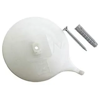 GARDINIA Deckenträger für Aluminium-Vorhangschiene, 3-läufig, weiß 2 Stück