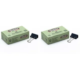 12 Federn Schwarze Briefbeschwerer Löwe Der Ära - 25 mm - Box aus recyceltem Karton (Packung mit 2)