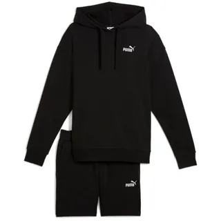 Puma Shorts Relaxed 7" French Terry Kapuzen-Jogginganzug Damen 01 black M