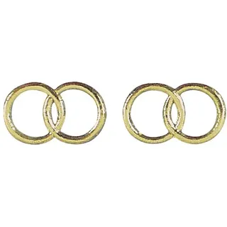 RAYHER HOBBY Rayher Wachsmotiv Eheringe, 2,5 cm ø, 2 Paar, gold, nicht gelackt, zum Kerzen verzieren, Verzierwachs zur Hochzeit, Hochzeitskerze, 3119606